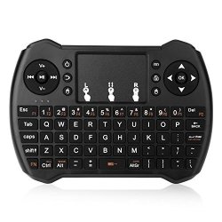 Mitid 2.4GHZ Wireless MINI Keyboard With Mouse Touchpad Combos For Google Android Tv Box Iptv Htpc Black