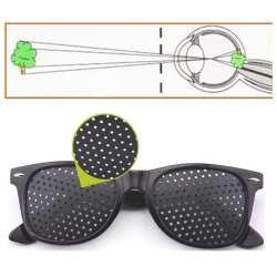 Anti Fatigue Eyesight Vision Improve Pinholes Stenopeic Glasses Eye Care Sunglasses