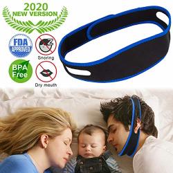 Anti Snoring Chin Strap Ajustable Stop Snoring Solution For Men And Women Anti Snoring Devices Snore Stopper Chin Straps Sleep Aids For Snoring Sleeping