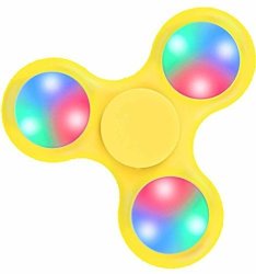 Block Buster Costumes Fidget Spinner High Speed Yellow Light Up Weights Relief Toy