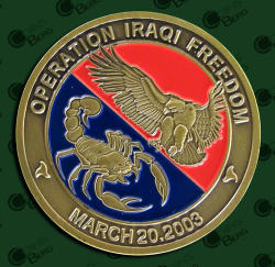 Us Army Militarty Operation Freedom War Navy Eagle Scorpion Souvenir