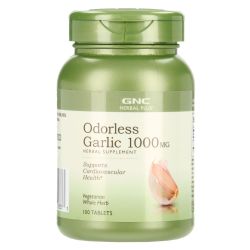 GNC Herbal Plus Odourless Garlic 1000mg 100 Capsules