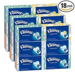Kleenex Everyday Facial Tissues 210 Tissues Per Flat Box 18 Pack