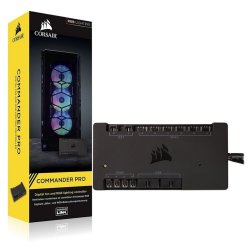 Corsair Commander Pro Icue Rgb And Fan Controller - Up To 6 Pwm Fans & 2 Rgb Channels + 4 X Temp Sensors On 2 X USB2.0 Headers - CL-9011110