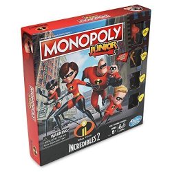 Hasbro Gaming Monopoly Junior Game: Disney pixar Incredibles 2 Edition
