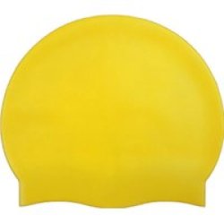 Senior Silicone Swim Cap- Yellow