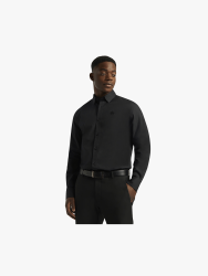Men&apos S Collezione Black Oxford Shirt