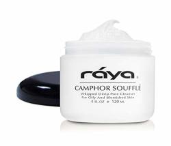 Raya Camphor Souffl Facial Cleanser 4 Oz 101 Ph-balanced Face Wash For Oily Blemished And Break-out Skin Helps Reduce White-heads And Black-heads And Clear Clogged Pores