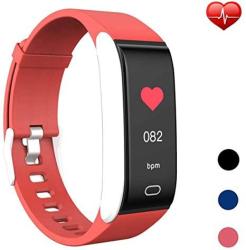 Laxcido Fitness Tracker Hr Activity Watch With Blood Pressure Heart Rate Sleep Monitor 14 Mode Pedometer Step Counter Call Sms Notification Calorie Waterproof Bracelet