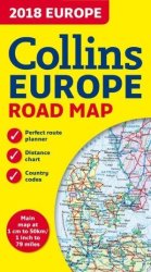 2018 Collins Map Of Europe Sheet Map Folded