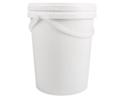 Heavy Duty Bucket With Lid & Handle - 5 Litre - White