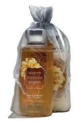 Bath and Body Works Warm Vanilla Sugar Travel Size Body Mist 3 oz and Ultra  Shea Body Cream 2.5 Oz