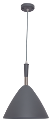 Bright Star Lighting - Metal Pendant In Variety Of Colours - Grey