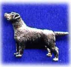 Dog Brooch Silver Plated - Labrador