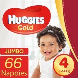 Huggies Gold - Size 4 Jumbo Pack - 66'S