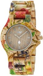 WeWood Date Flower Beige Wooden Watch