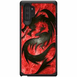 Miniturtle Compatible With Samsung Galaxy Note 10 Plus 6.8 Dual Layer Hard Shell Hybrid Protective Case - Fire Dragon