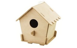 Bird House With Paints - Closed