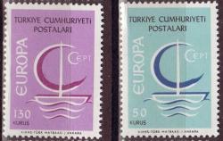 Turkey 1966 Europa Complete Unmounted Mint Set Sg 21611-2