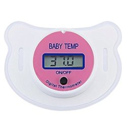 4AKID Baby Pacifier Thermometer - Pink