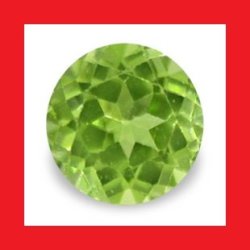 Peridot Natural Burma - Vibrant Green Round Cut - 0.290cts