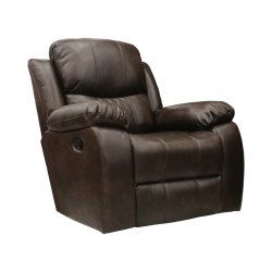 Baroque Recliner Brown Air Leather