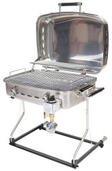 Faulkner 51323 Stainless Steel Barbecue Grille With Disposable Bottle Adapter
