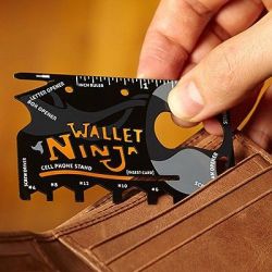 ThumbsUp Wallet Ninja 18-IN-1 Credit Card Sized Multi-tool