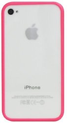 Exian Iphone 4 4S Case Pink Bumper