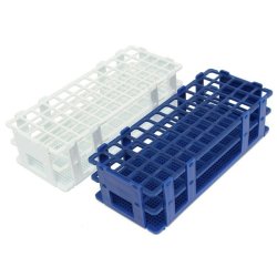 3 Layers 60 Holes Plastic Test Tube Rack Holder White blue