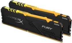 Hyperx Rgb Fury 32GB 16GB X 2 DDR4-3200 PC4-25600 CL16 1.35V Desktop Memory Module