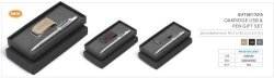 Oakridge USB Notebook Set - Beige 8GB GIFTSET-7215