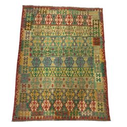 Fine Handmade Afghan Kilim Choubi Rug 242 X 185 Cm