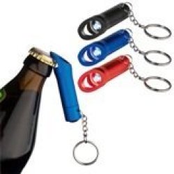3-IN1 Metal Key Ring 3 LED Torch And Bottle Opener