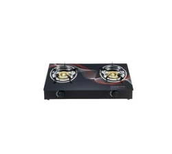 High Tempered Glass Panel Two Burner Portable Household Gas Stove
