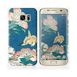 Samsung Galaxy S7 Edge Case Skinkin Original Design : Peonies And Canary By Katsushika Hokusai
