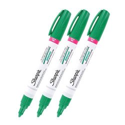 Sharpie Oil-based Paint Marker Medium Point Green Ink Pack Of 3
