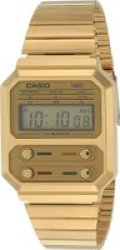 Casio Retro A100WEG-9ADF Gold Plated Digital Watch