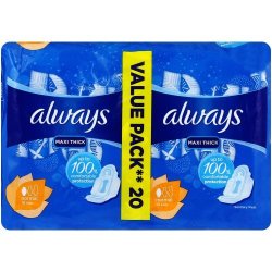 Always Maxi-Thick Sanitary Pads Duo Pack Normal 20 Pads