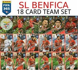Fifa 365 2018 Benfica Full Base Team Set - 18 Cards Inc. All 6 Foil Cards - Panini Adrenalyn XL