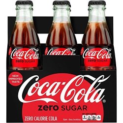 Coca-cola Zero Sugar 8OZ Glass Bottles 4-6 Packs 24 Bottles Coke