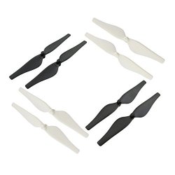 Colored Release Propellers Ccw cw Props Blades For Dji Tello Drone 4 Pairs White + Black