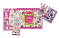 Melissa & Doug Create-a-craft Princess Doll & Mirror & Sticker Collection Set