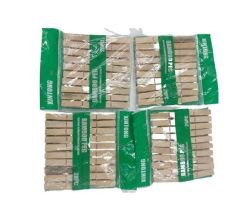 G&G 100 X Clothing Pegs laundry Pegs - Bamboo