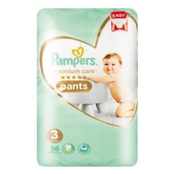 Pampers Premium Care 56 Nappies Size 3 Midi Value Pack