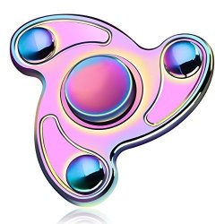Atesson Fidget Spinner Toy Metal Spinner Durable Stainless Steel High Speed Bearing Precision Colorful Hand Spinner Up To 10 Min Spins For Adults Kids Gift