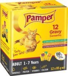 Pamper F cuts M pack Gravy 12X85G