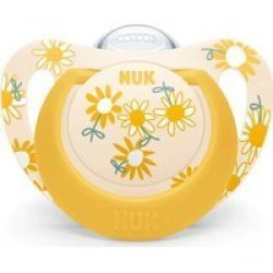 Nuk Silicone Star Soother Sunflowers 18 Months And Older
