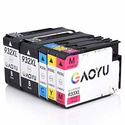 Gaoyu 932XL 933XL Compatible Ink Cartridge Replacement For Hp 932 933 XL 5 Packs 2 Black 1 Cyan 1 Magenta 1 Yellow High Capacity For Hp Officejet 6600 6700 7612 6100 7610 7110 Printers