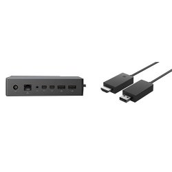 Microsoft Surface Dock Compatible With Surface Book Surface Pro 4 And Surface Pro 3 & Wireless Display Adapter Bundle